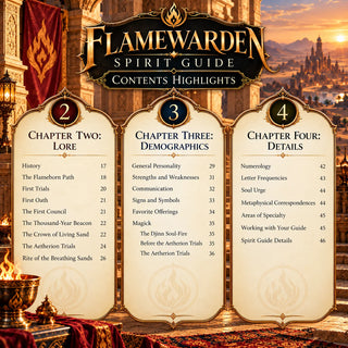 Flamewarden Spirit Guide Companion | Burning Djinn (Marid)