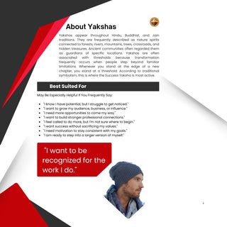 MYSTICAL Spirit Guide - Success Yaksha - Get More Opportunities to Come Your Way - Standard OMNI