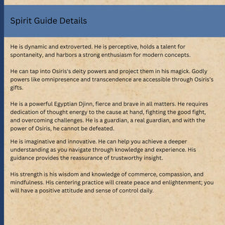 DJINN ENSIGN Ba of Osiris Oracle - Create Your Future Happiness Anxiety Free Relationships